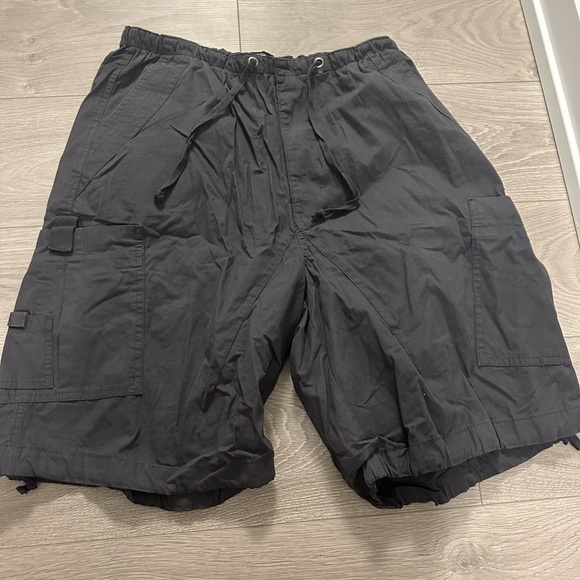 Jaded ldn parachute shorts (grey n black) - Picture 1 of 5